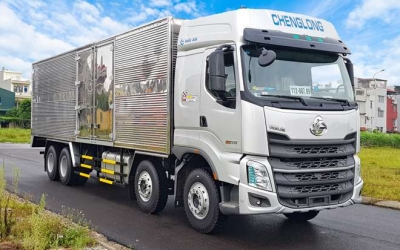 Chenglong H7 4 Chân 17.2 Tấn Thùng Kín Inox 9m5