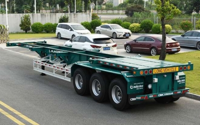 Sơ Mi Rơ Moóc Xương 3 Trục 40 Feet CIMC