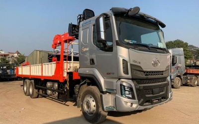 Chenglong H5 3 Chân 11 Tấn Gắn Cần Cẩu Kanglim 5 Tấn