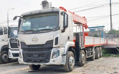 Chenglong H5 5 Chân 13 Tấn Gắn Cần Cẩu Kanglim 15 Tấn