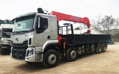 Chenglong H5 5 Chân 14 Tấn Gắn Cần Cẩu Kanglim 12 Tấn