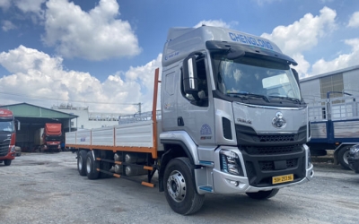Chenglong H5 3 Chân Cầu Lết 15 Tấn Thùng Lửng 9m9