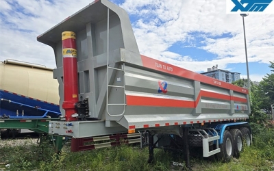 Moóc Ben Tự Đổ 3 Trục Thùng U Kaile