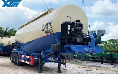 Moóc Bồn Chở Xi Măng Rời 3 Trục 29 Khối Junli