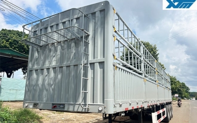 Moóc Lồng Khung Mui 3 Trục Kaile