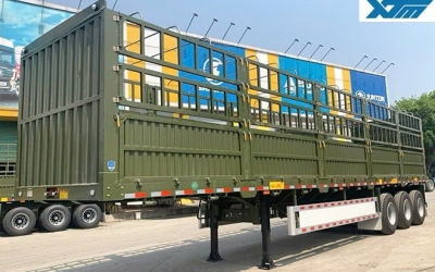 Sơ Mi Rơ Moóc Lồng Cao 2.5m 3 Trục 12.4m Antu