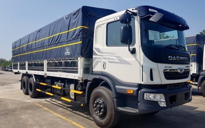 Xe Tải 3 Chân 15 Tấn Daewoo HU