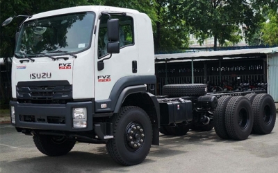 Xe Tải Isuzu FVZ 3 Chân 15 Tấn Cầu Thật