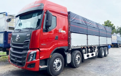Chenglong H7 5 Chân 21 Tấn Mui Bạt Bửng Nhôm 9m6