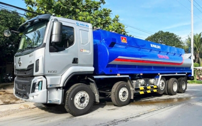 Xe Chenglong H5 5 Chân Bồn Xi Téc Chở Xăng Dầu 26 Khối