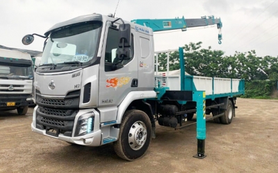 Chenglong M3 170Hp 8 Tấn Gắn Cần Cẩu Hyundai 5 Tấn