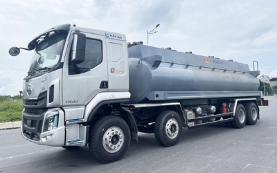 Xe Bồn Chở Xăng Dầu Chenglong H5 350Hp 4 Chân 22 Khối
