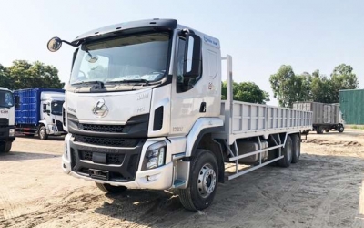 Chenglong H5 3 Chân Cầu Thật 14 Tấn Thùng Lửng 9m5
