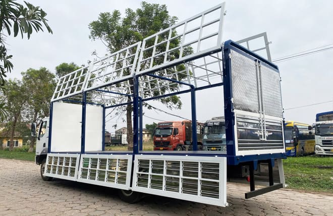Kết cấu sàn thùng và bửng xe chịu lực tốt