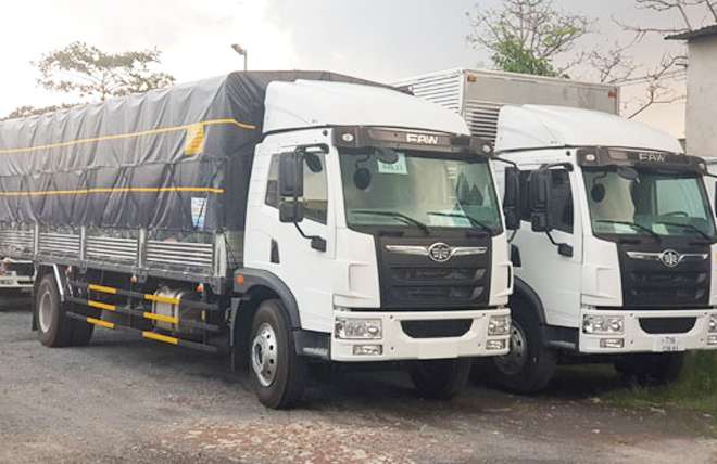 Hình 6: Xe Tải Faw 9 Tấn