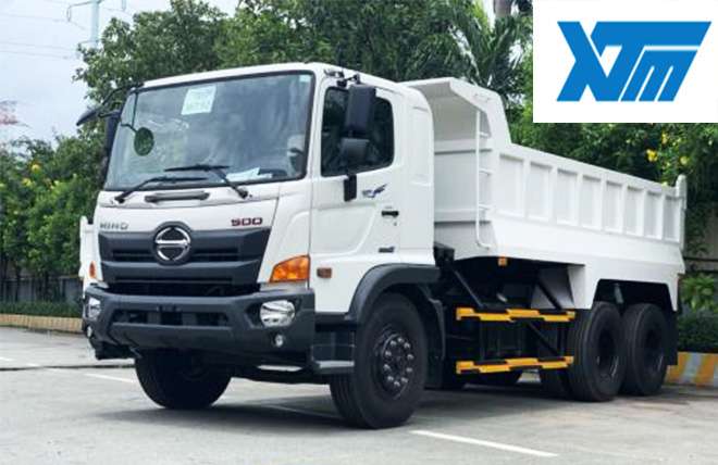 Hình 1: Xe Ben 3 Chân Hino FM