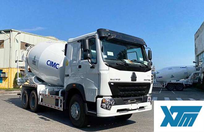 Hình 1: Xe Bồn Trộn Bê Tông Howo 10 Khối
