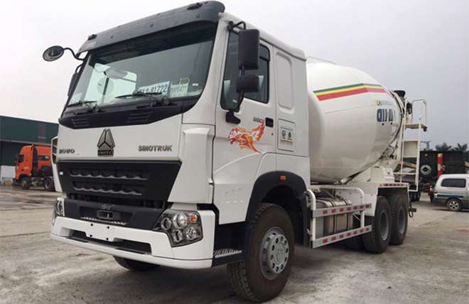 Hình 1: Xe Bồn Trộn Bê Tông Howo 12 Khối