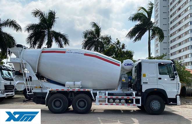 Hình 4: Xe Bồn Trộn Bê Tông Howo 12 Khối