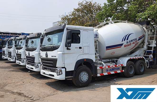 Hình 7: Xe Bồn Trộn Bê Tông Howo 12 Khối