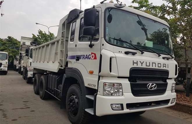 Hình 1: Xe Ben 3 Chân Hyundai HD270