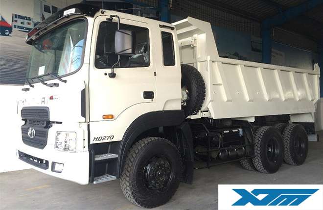 Hình 2: Xe Ben 3 Chân Hyundai HD270