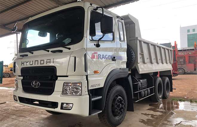 Hình 3: Xe Ben 3 Chân Hyundai HD270