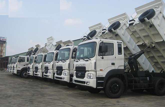 Hình 5: Xe Ben 3 Chân Hyundai HD270