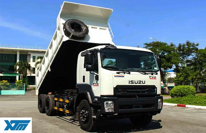 Hình 1: Xe Ben 3 Chân Isuzu FVZ