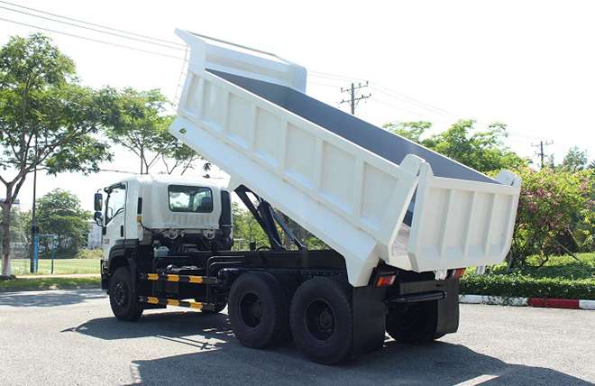 Hình 5: Xe Ben 3 Chân Isuzu FVZ