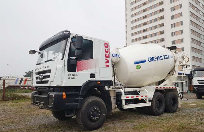Hình 1: Xe Bồn Trộn Bê Tông Iveco Hongyan 7 Khối