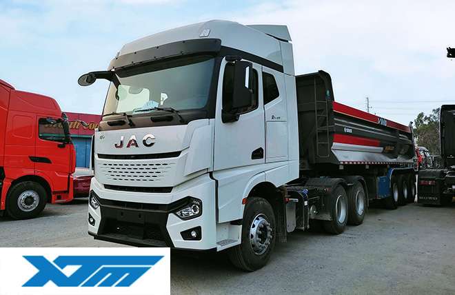 Hình 1: Đầu Kéo 2 Cầu Jac 385Hp