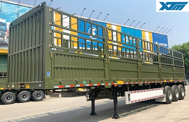 Hình 1: Sơ Mi Rơ Moóc Lồng Cao 2.5m 3 Trục 12.4m Antu