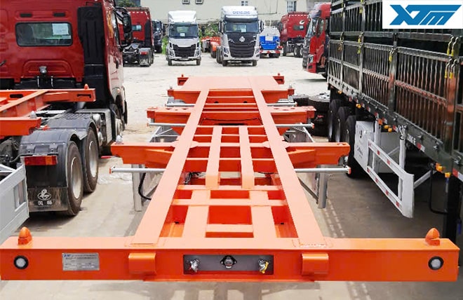 Hình 1: Sơ Mi Rơ Moóc Xương 2 Trục 40 Feet Antu