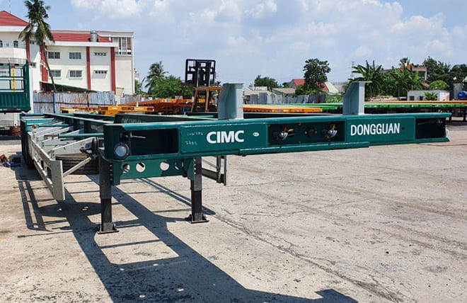 Hình 6: Sơ Mi Rơ Moóc Cổ Cò 3 Trục 45 Feet CIMC