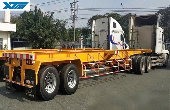 Hình 1: Sơ Mi Rơ Mooc Xương 2 Trục 20 Feet Chien You