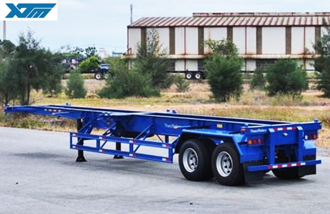 Hình 3: Sơ Mi Rơ Mooc Xương 2 Trục 20 Feet Chien You