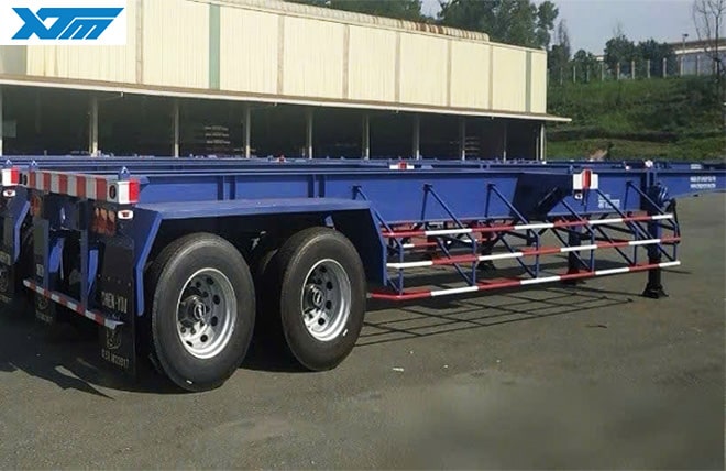 Hình 2: Sơ Mi Rơ Mooc Xương 2 Trục 20 Feet Chien You