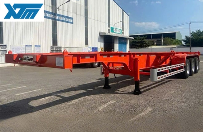 Hình 3: Sơ Mi Rơ Mooc Xương 3 Trục 40 Feet Doosung