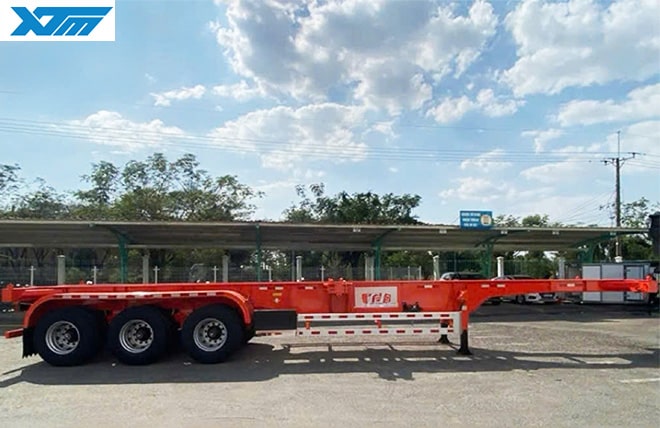 Hình 2: Sơ Mi Rơ Mooc Xương 3 Trục 40 Feet Doosung