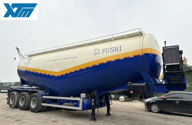 Hình 4: Sơ Mi Rơ Mooc Bồn Chở Xi Măng Rời 47 Khối Fushi