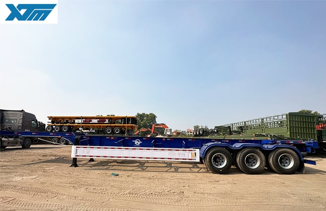 Hình 2: Sơ Mi Rơ Mooc Cổ Cò 3 Trục 48 Feet Fushi