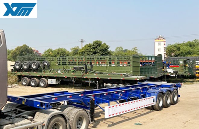 Hình 3: Sơ Mi Rơ Mooc Cổ Cò 3 Trục 48 Feet Fushi