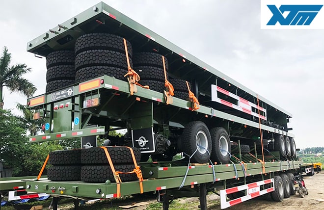 Hình 1: Sơ Mi Rơ Mooc Sàn 3 Trục 12.4m Fushi