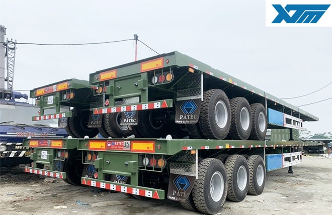 Hình 3: Sơ Mi Rơ Mooc Sàn 3 Trục 12.4m Fushi