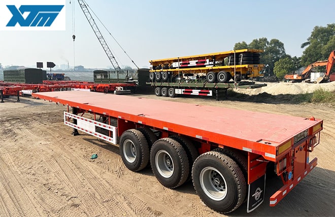 Hình 2: Sơ Mi Rơ Moóc Sàn 3 Trục 48 Feet Fushi