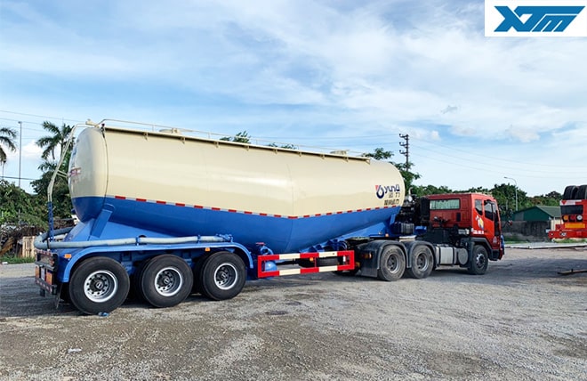 Hình 2: Sơ Mi Rơ Mooc Bồn Chở Xi Măng Rời 3 Trục 29 Khối Junli