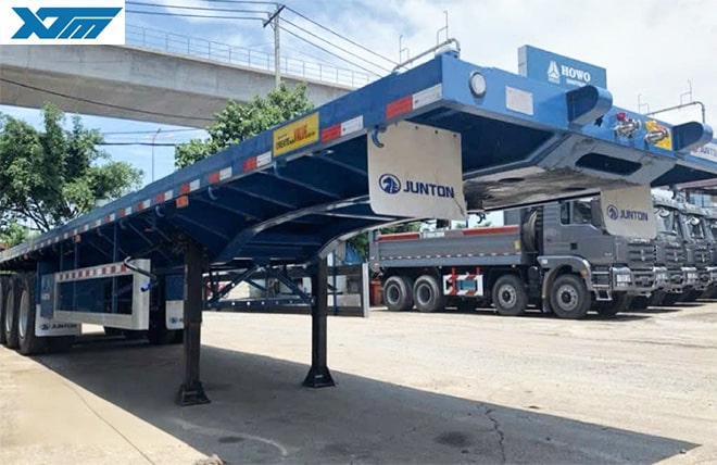 Hình 2: Sơ Mi Rơ Mooc Sàn 3 Trục 45 Feet Junton