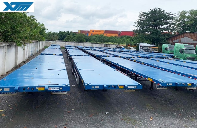 Hình 3: Sơ Mi Rơ Mooc Sàn 3 Trục 45 Feet Junton