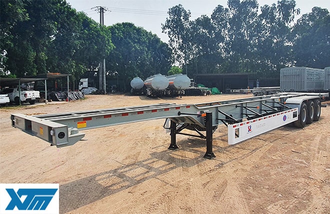 Hình 1: Sơ Mi Rơ Mooc Cổ Cò 3 Trục 48 Feet Kaile